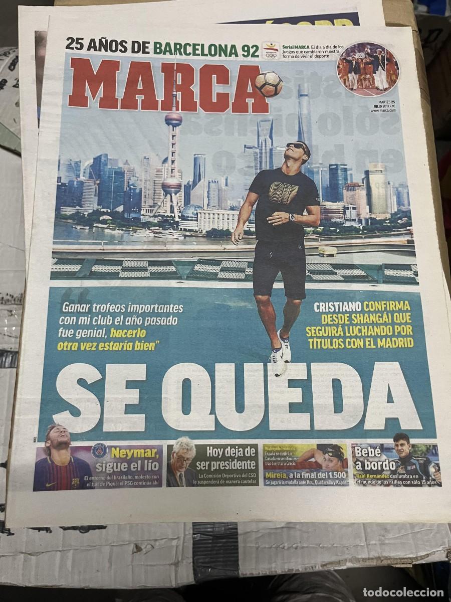 Coleccionismo deportivo: MARCA (25-7-2017) CRISTIANO RONALDO REAL MADRID 25 A&Ntilde;OS OLIMPIADAS BARCELONA 92