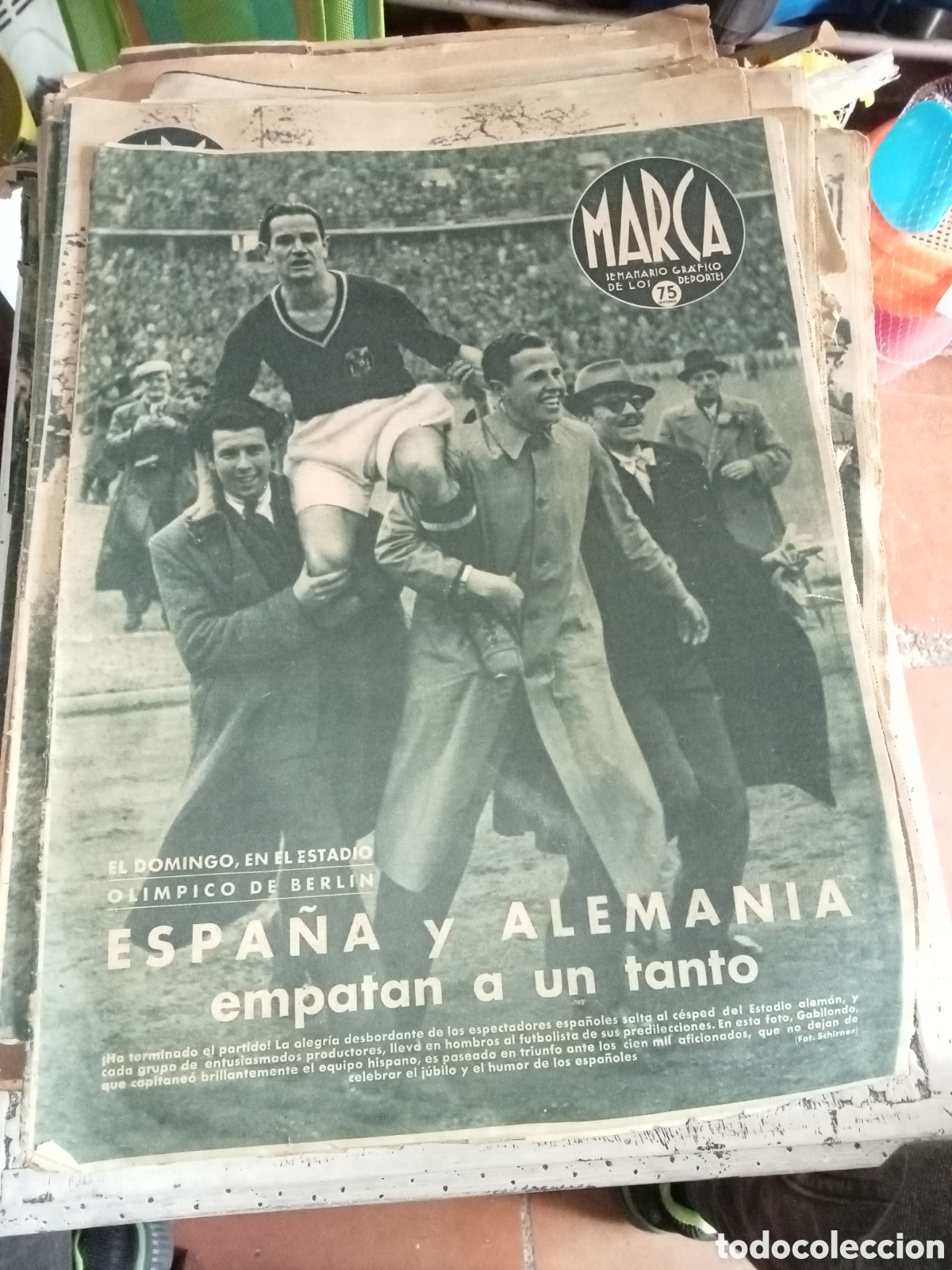 Coleccionismo deportivo: Marca Semanario gr&aacute;fico de los deportes N&ordm; 166