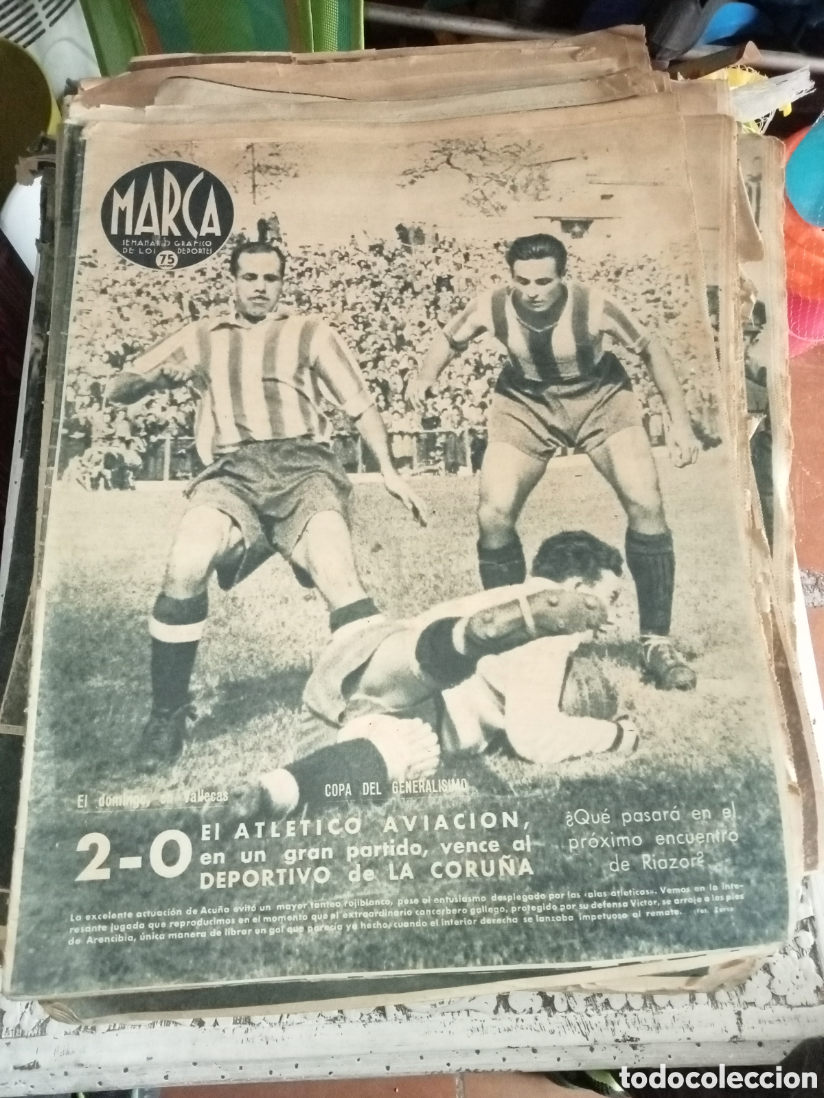 Coleccionismo deportivo: Marca Semanario gr&aacute;fico de los deportes N&ordm; 170