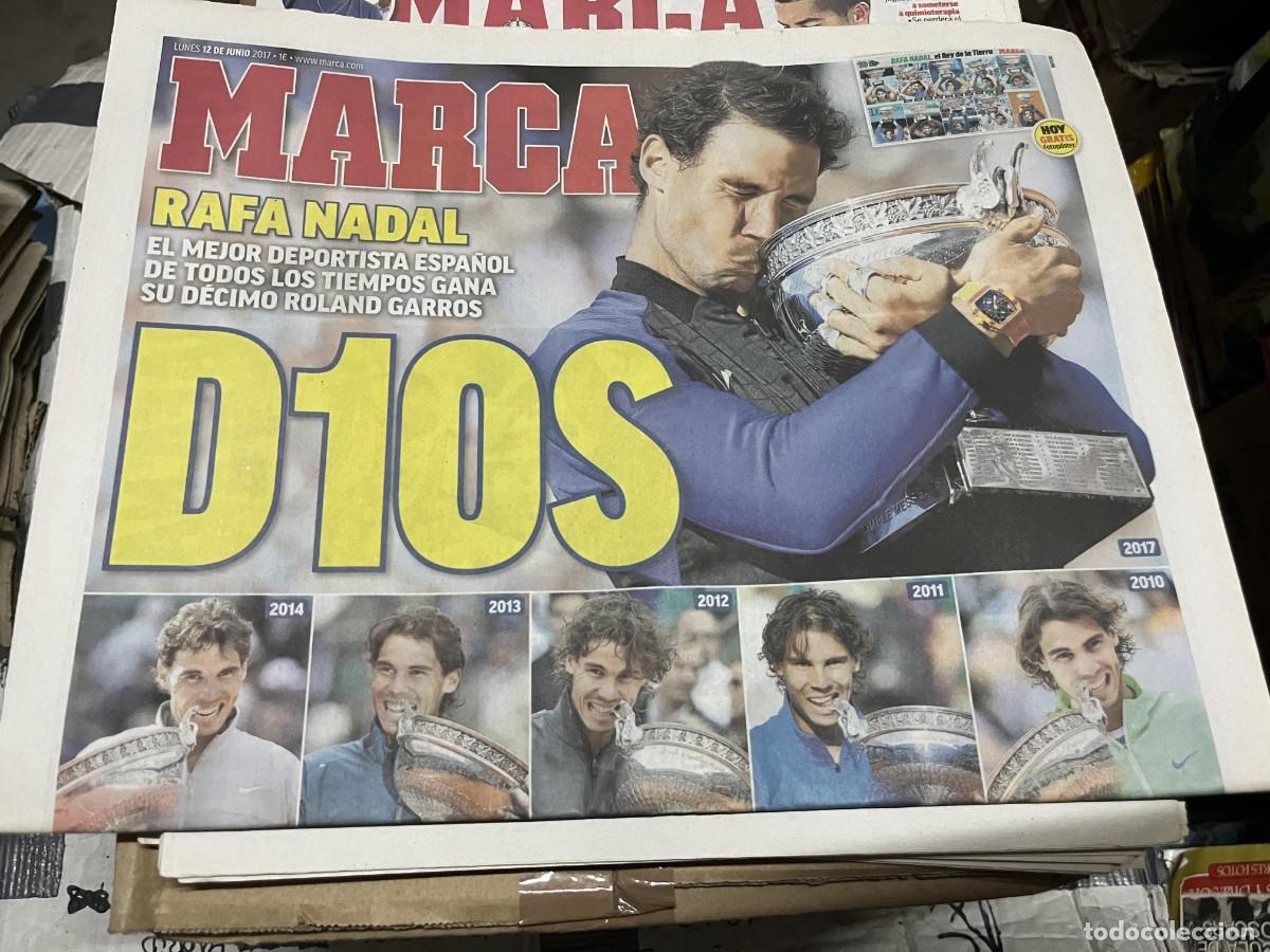 Coleccionismo deportivo: MARCA (12-6-2017) FINAL ROLAND GARROS CAMPEON RAFAEL NADAL WAWRINKA