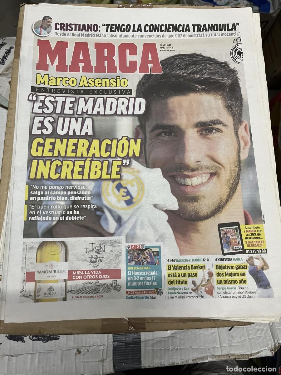 Coleccionismo deportivo: MARCA (15-6-2017) ENTREVISTA EXCLUSIVA MARCO ASENSIO REAL MADRID FRAUDE HACIENDA CRISTIANO RONALDO