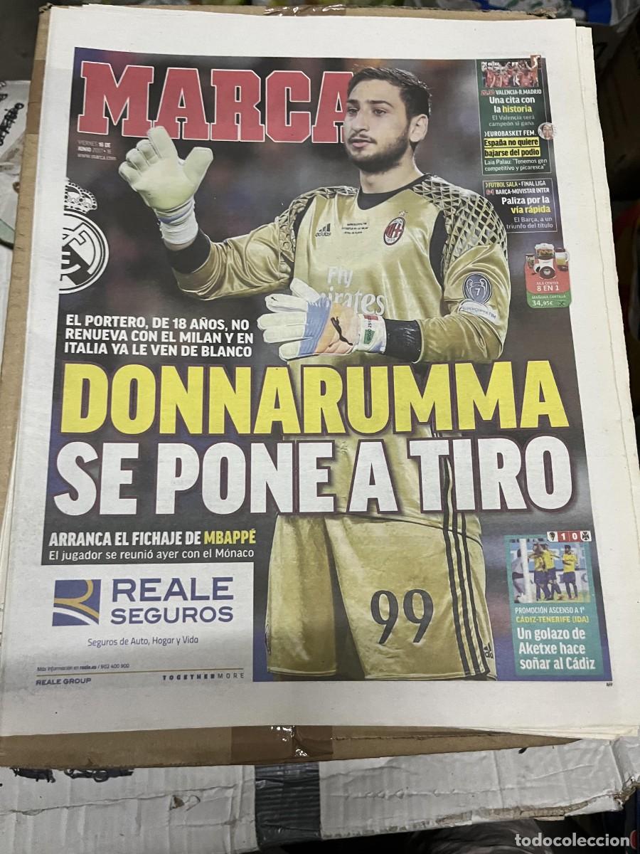Coleccionismo deportivo: MARCA (16-6-2017) POSIBLE FICHAJE DONNARUMMA REAL MADRID MILAN CADIZ 1-0 TENERIFE