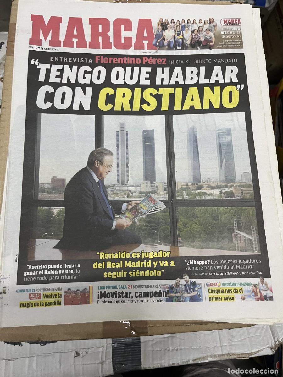Coleccionismo deportivo: MARCA (20-6-2017) ENTREVISTA EXCLUSIVA PRESIDENTE REAL MADRID FLORENTINO PEREZ