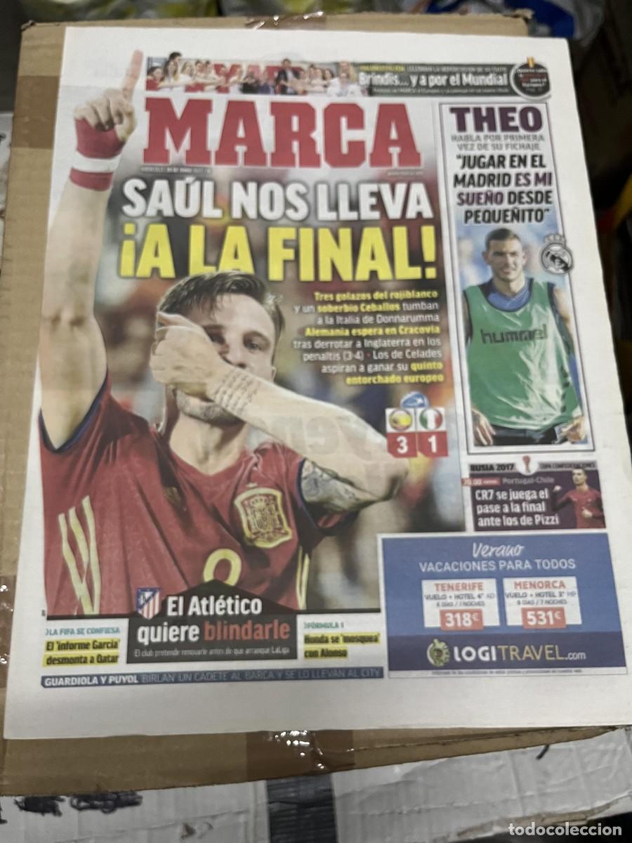 Coleccionismo deportivo: MARCA (28-6-2017) EUROPEO SUB-21 ESPA&Ntilde;A 3-1 ITALIA GOL SAUL &Ntilde;IGUEZ THEO HERNANDEZ