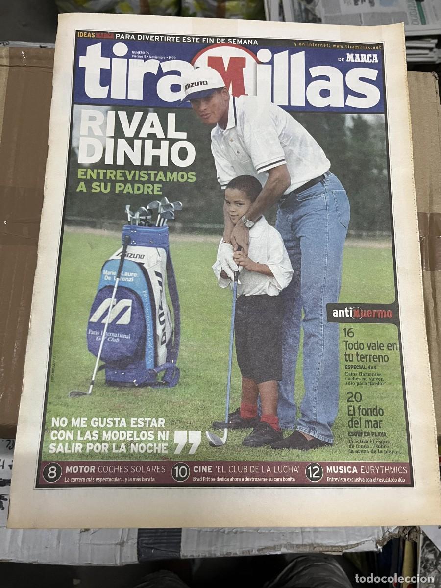 Coleccionismo deportivo: MARCA TIRAMILLAS # 39 (5-11-1999) RIVALDINHO GOLF CINE EL CLUB DE LA LUCHA