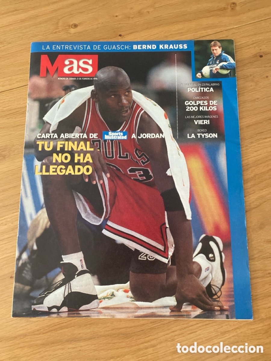 Coleccionismo deportivo: Revista peri&oacute;dico AS 24 a&ntilde;o 1998 - Michael Jordan - Mundial f&uacute;tbol - Poster - Real Sociedad