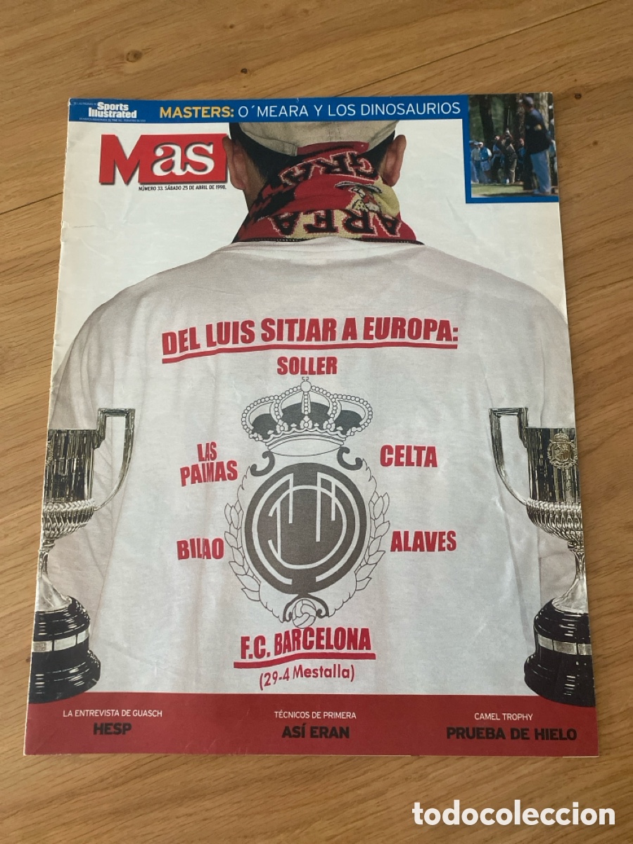 Coleccionismo deportivo: Revista peri&oacute;dico AS 33 a&ntilde;o 1998 - Mallorca - Hesp - Poster Raul - Mundial Francia 98