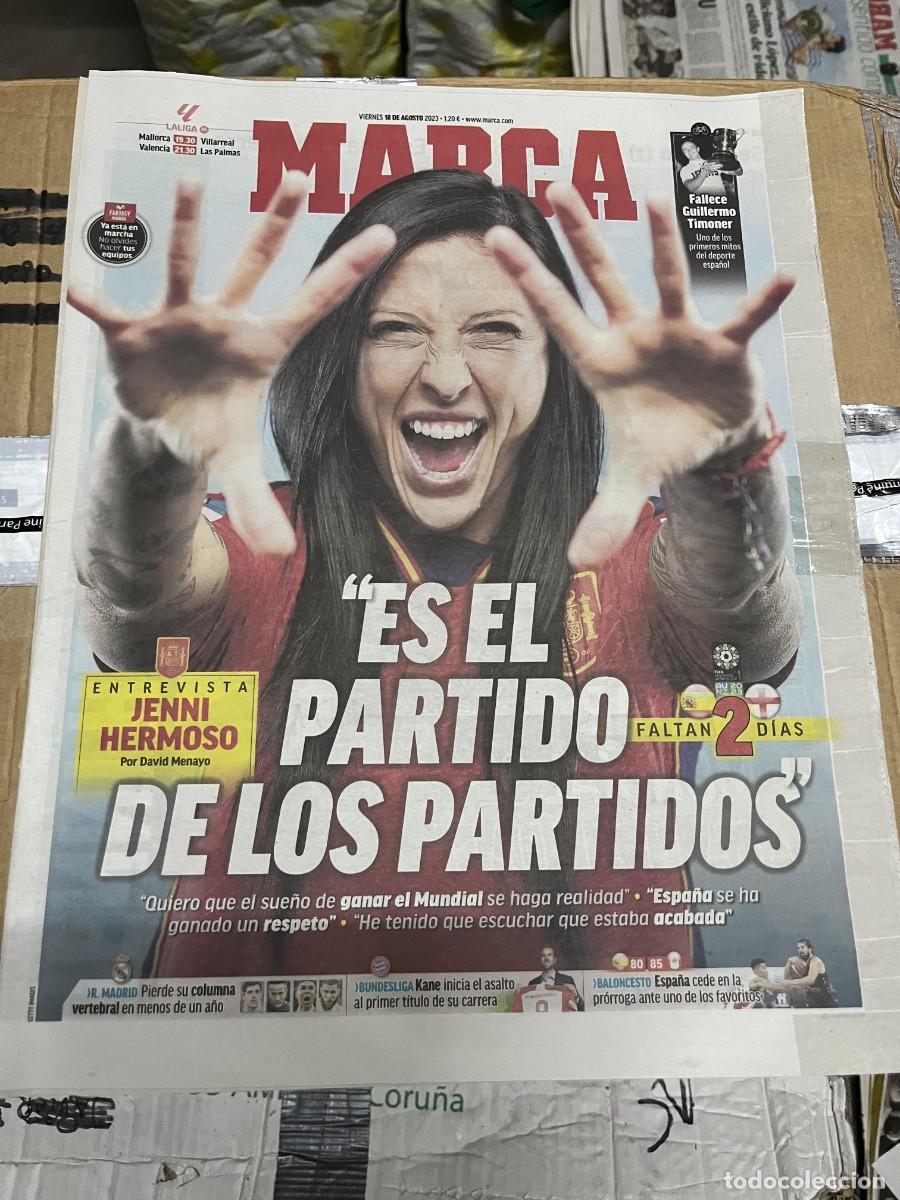 Coleccionismo deportivo: MARCA (18-8-2023) ENTREVISTA EXCLUSIVA JENNI HERMOSO FINAL MUNDIAL FEMENINO ESPA&Ntilde;A INGLATERRA