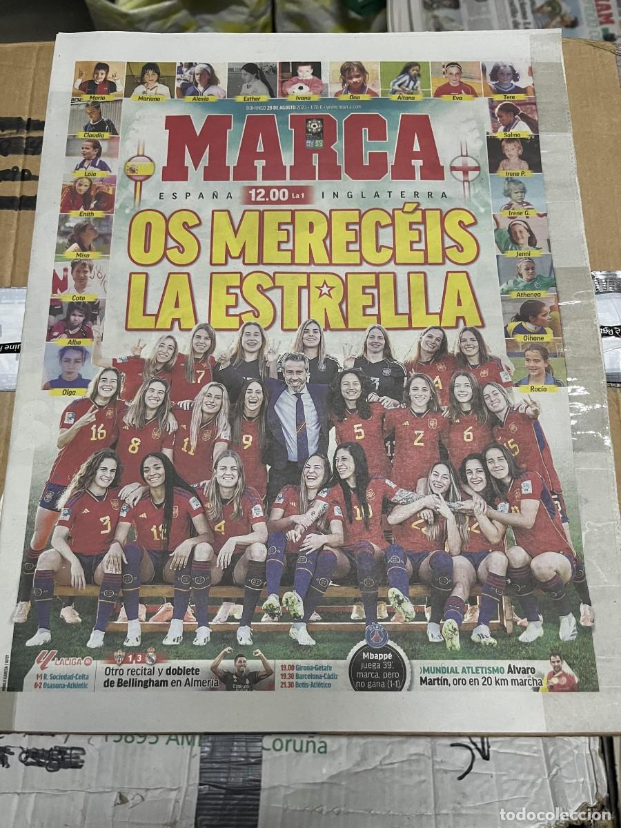Coleccionismo deportivo: MARCA (19-8-2023) HOY FINAL MUNDIAL FEMENINO ESPA&Ntilde;A INGLATERRA