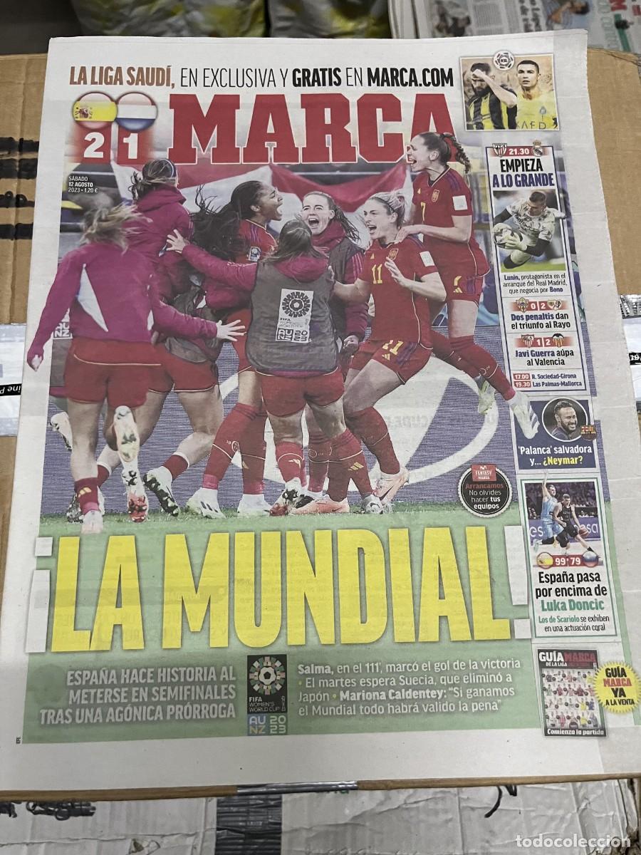 Coleccionismo deportivo: MARCA (12-8-2023) FUTBOL FEMENINO ESPA&Ntilde;A 2-1 PAISES BAJOS HOLANDA JORNADA LIGA