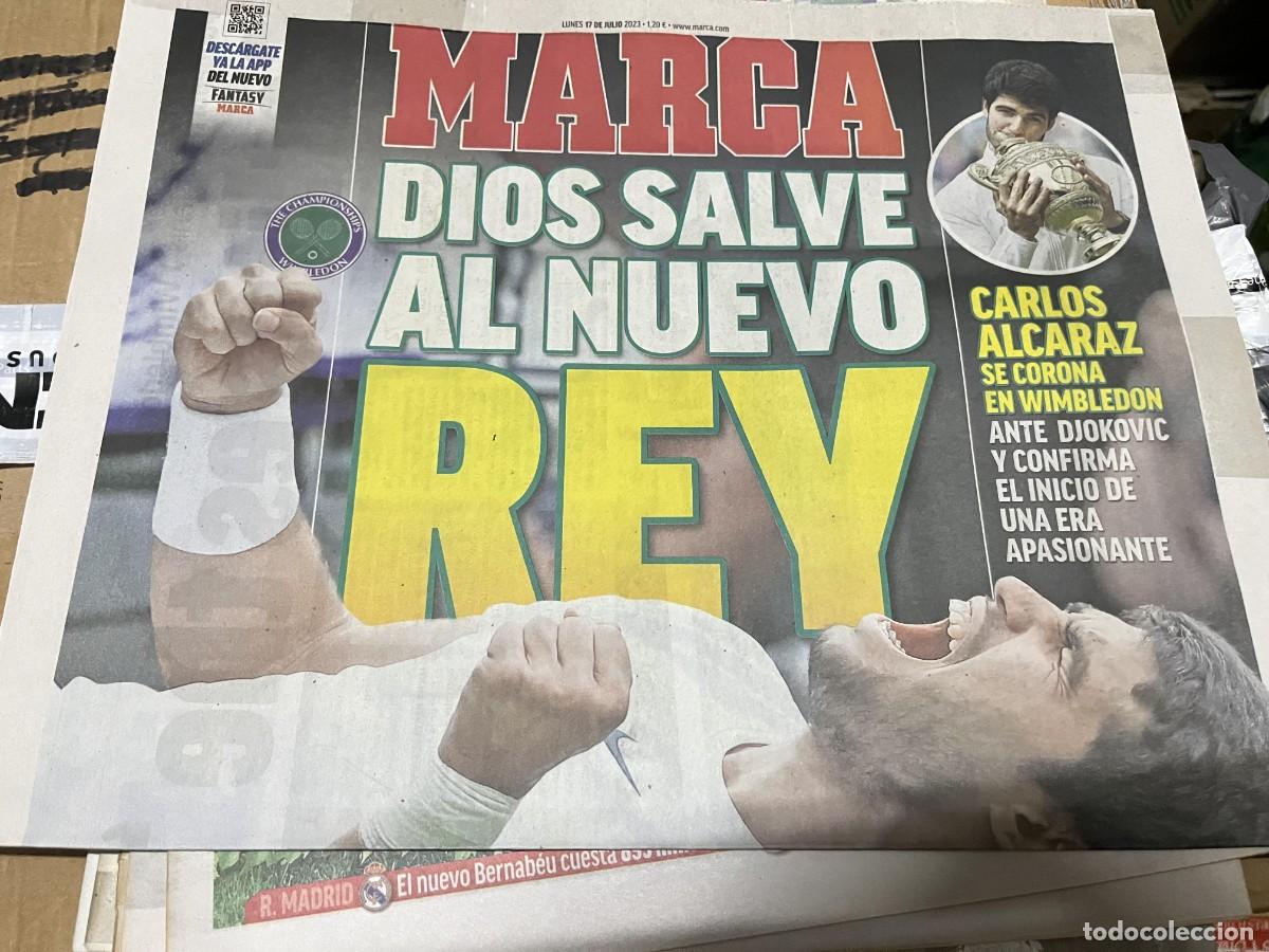 Coleccionismo deportivo: MARCA (17-7-2023) CAMPEON FINAL WIMBLEDON TENIS CARLOS ALCARAZ DJOKOVIC