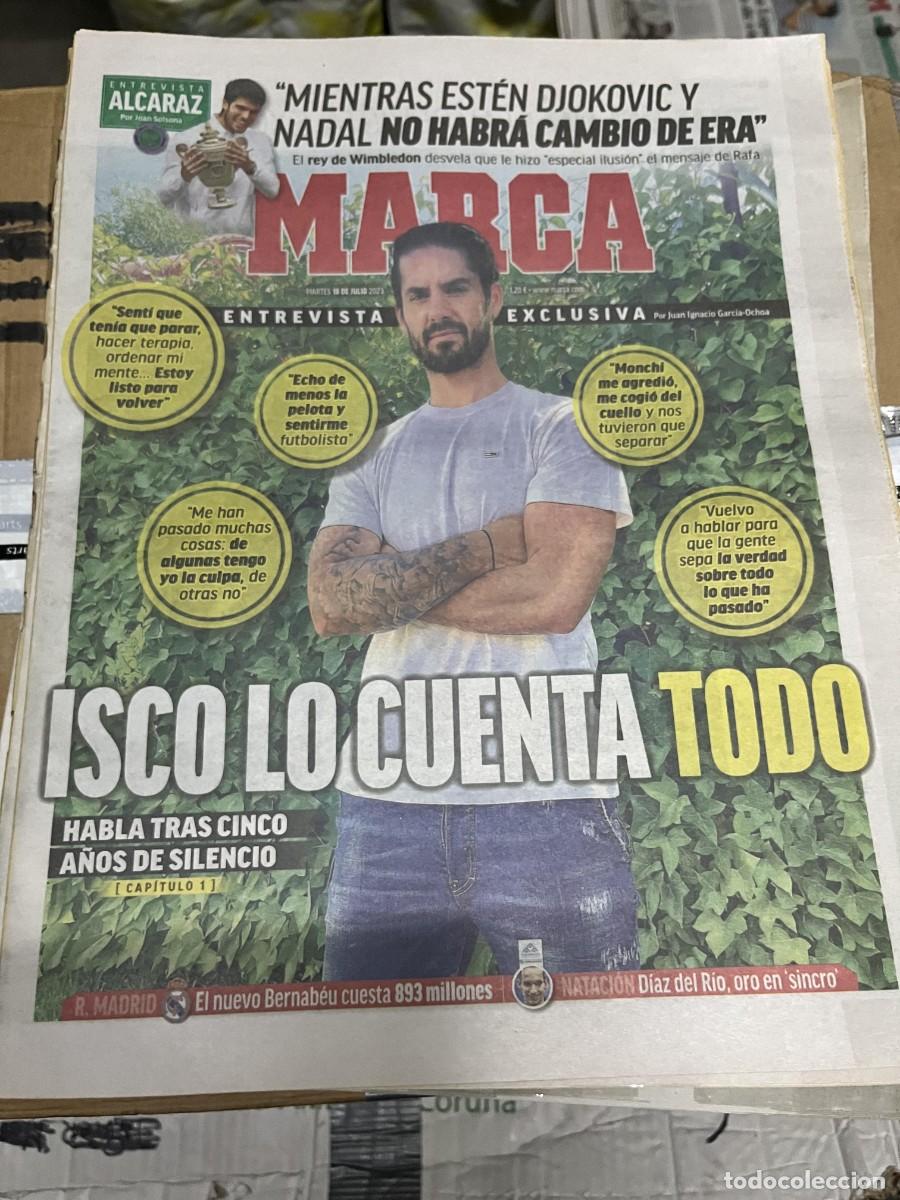 Coleccionismo deportivo: MARCA (18-7-2023) ENTREVISTA EXCLUSIVA CAMPEON FINAL WIMBLEDON CARLOS ALCARAZ TENIS ISCO