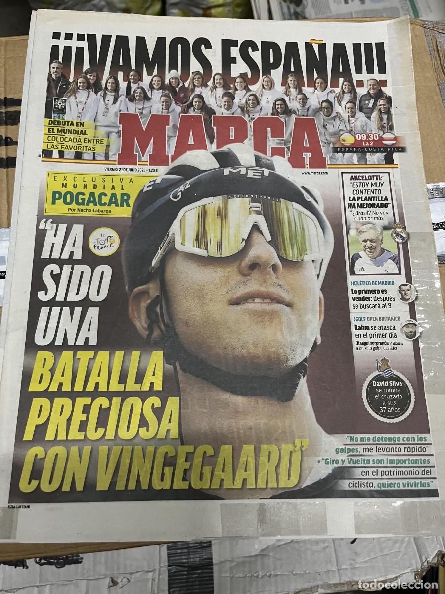 Coleccionismo deportivo: MARCA (21-7-2023) EXCLUSIVA MUNDIAL POGACAR CICLISMO DEBUT MUNDIAL FUTBOL FEMENINO ANCELOTTI