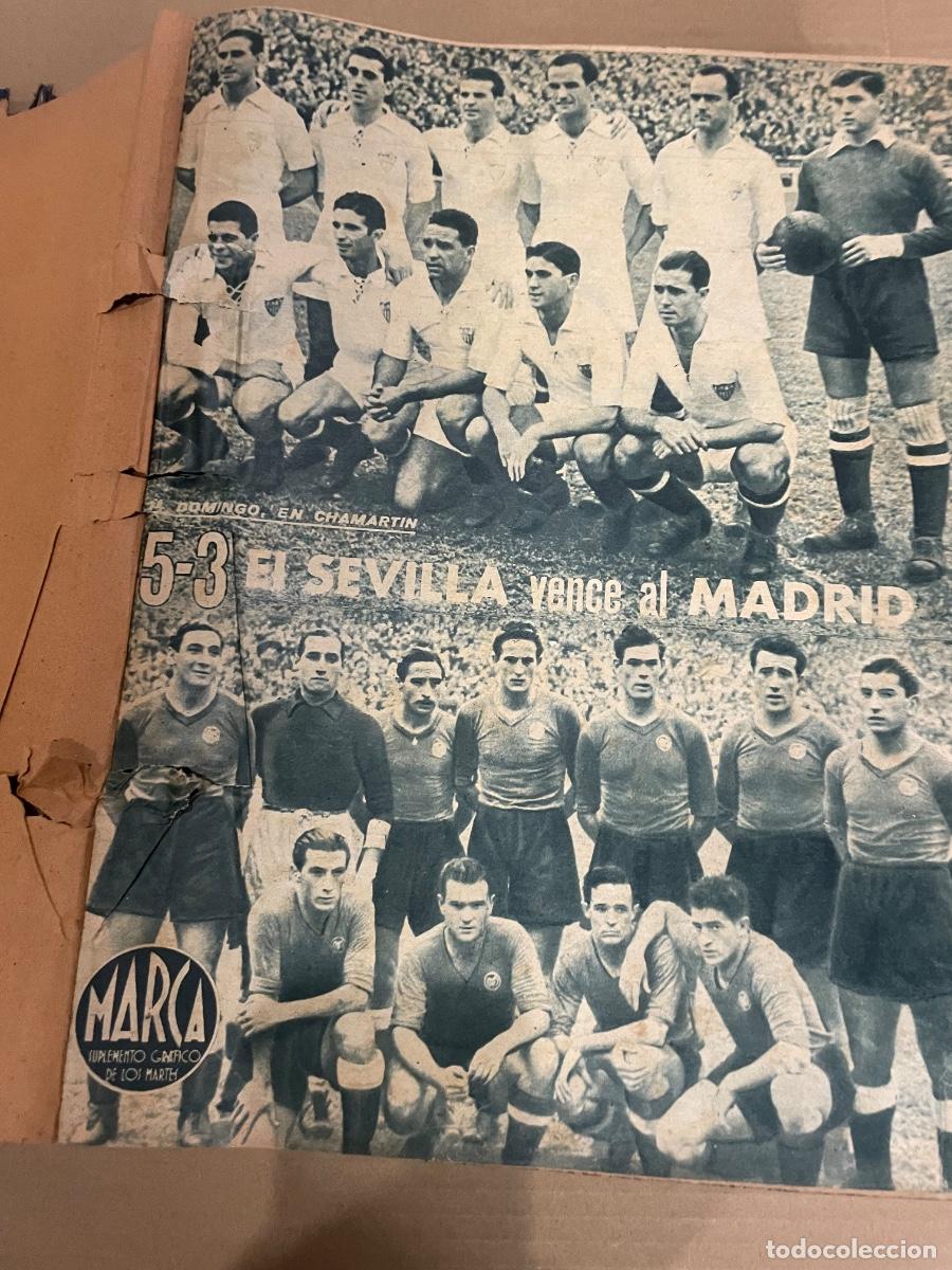 Coleccionismo deportivo: DEPORTES - REVISTA MARCA - ENCUADERNADO A&Ntilde;O V MADRID 20 OCTUBRE 1942 N&ordm; 193 A 24 NOVIEMBRE N&ordm; 198 +