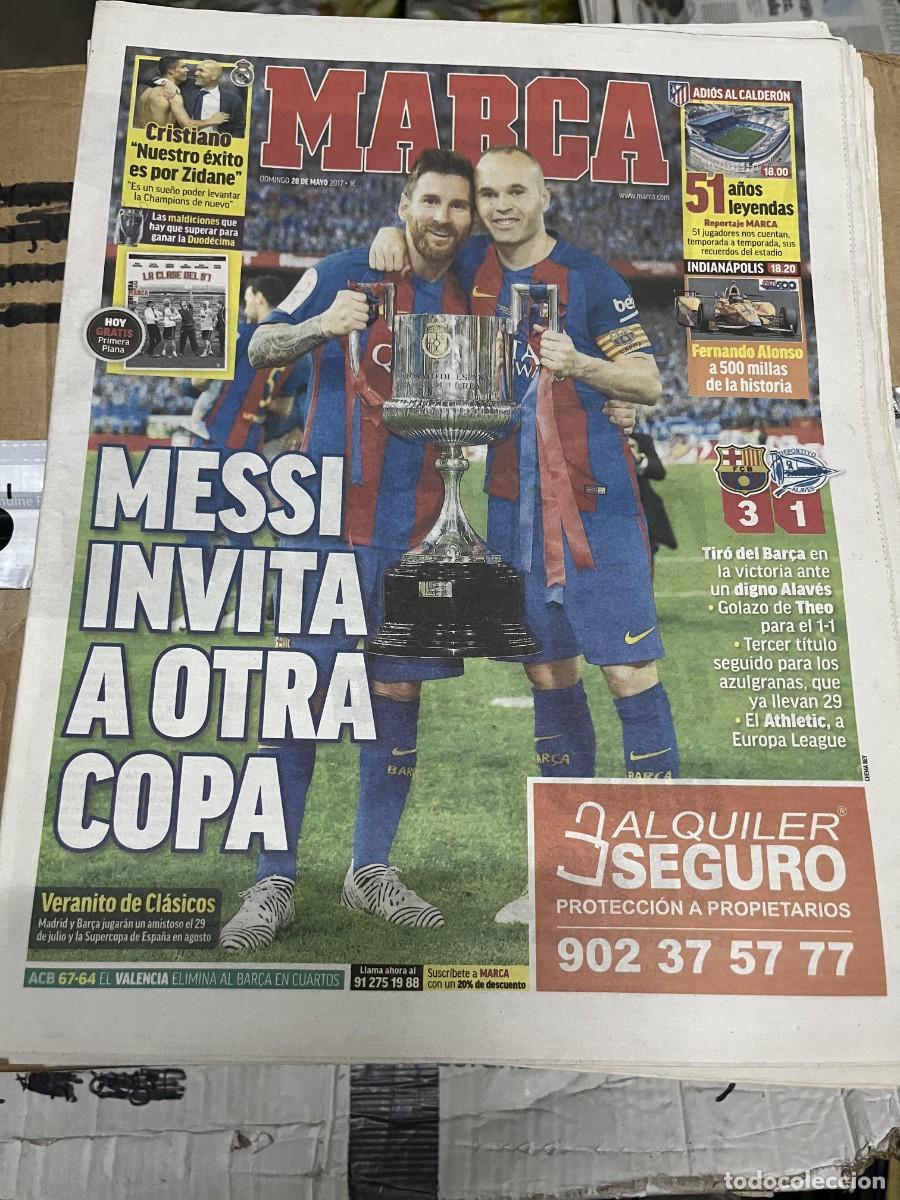 Coleccionismo deportivo: MARCA (28-5-2017) CAMPEON FINAL COPA DE REY BARCELONA 3-1 ALAVES RECUERDOS VICENTE CALDERON
