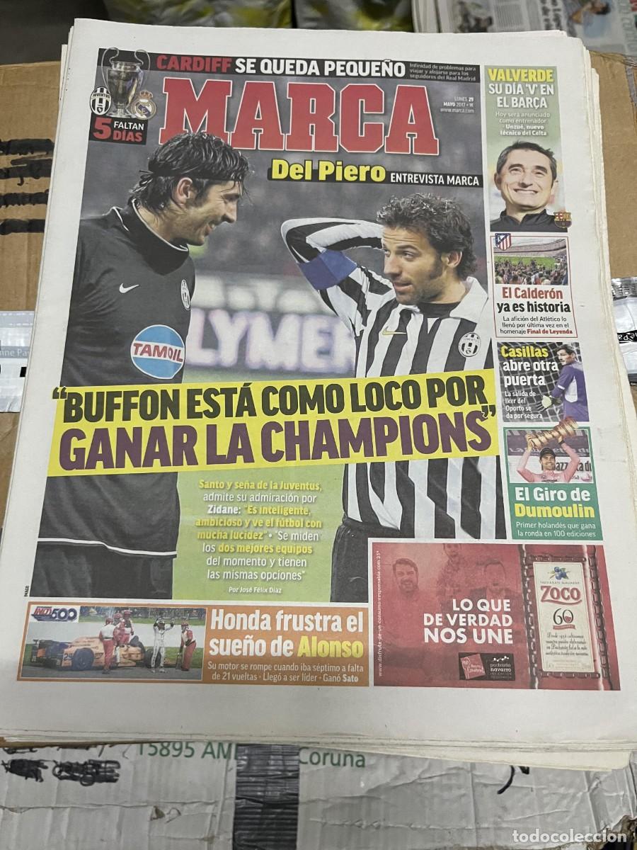Coleccionismo deportivo: MARCA (29-5-2017) FINAL CHAMPIONS JUVENTUS REAL MADRID BUFFON PIERO HOMENAJE FINAL LEYENDA ATLETICO