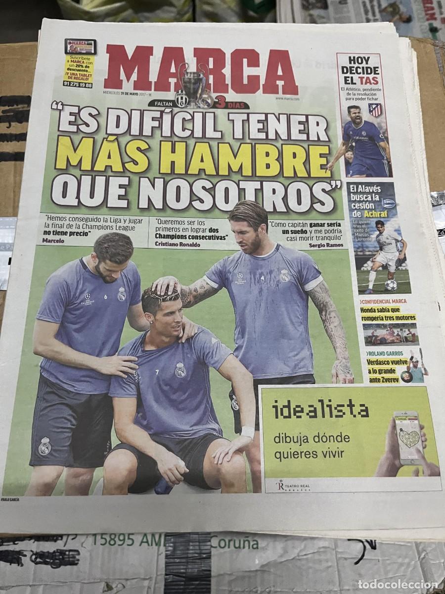Coleccionismo deportivo: MARCA (31-5-2017) FINAL CHAMPIONS JUVENTUS REAL MADRID RAMOS RONALDO DIEGO COSTA ALAVES