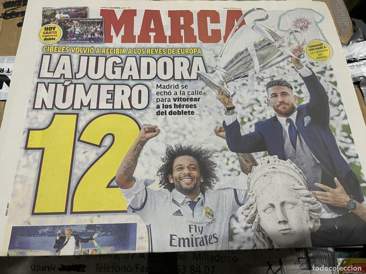 Coleccionismo deportivo: MARCA (5-6-2017) CELEBRACION FINAL CHAMPIONS JUVENTUS REAL MADRID CIBELES SERGIO RAMOS