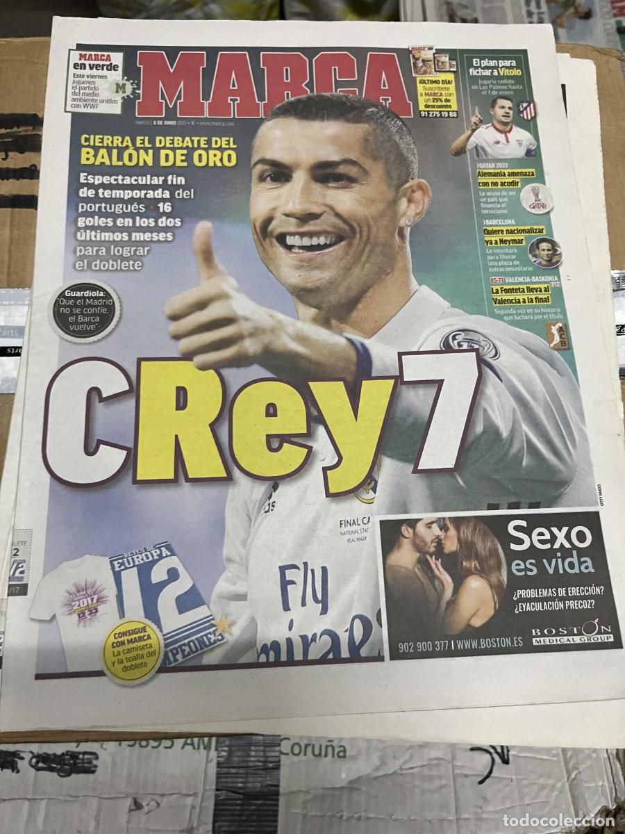Coleccionismo deportivo: MARCA (6-6-2017) BALON DE ORO CRISTIANO RONALDO REAL MADRID CR7 FICHAJE VITOLO ATLETICO MADRID