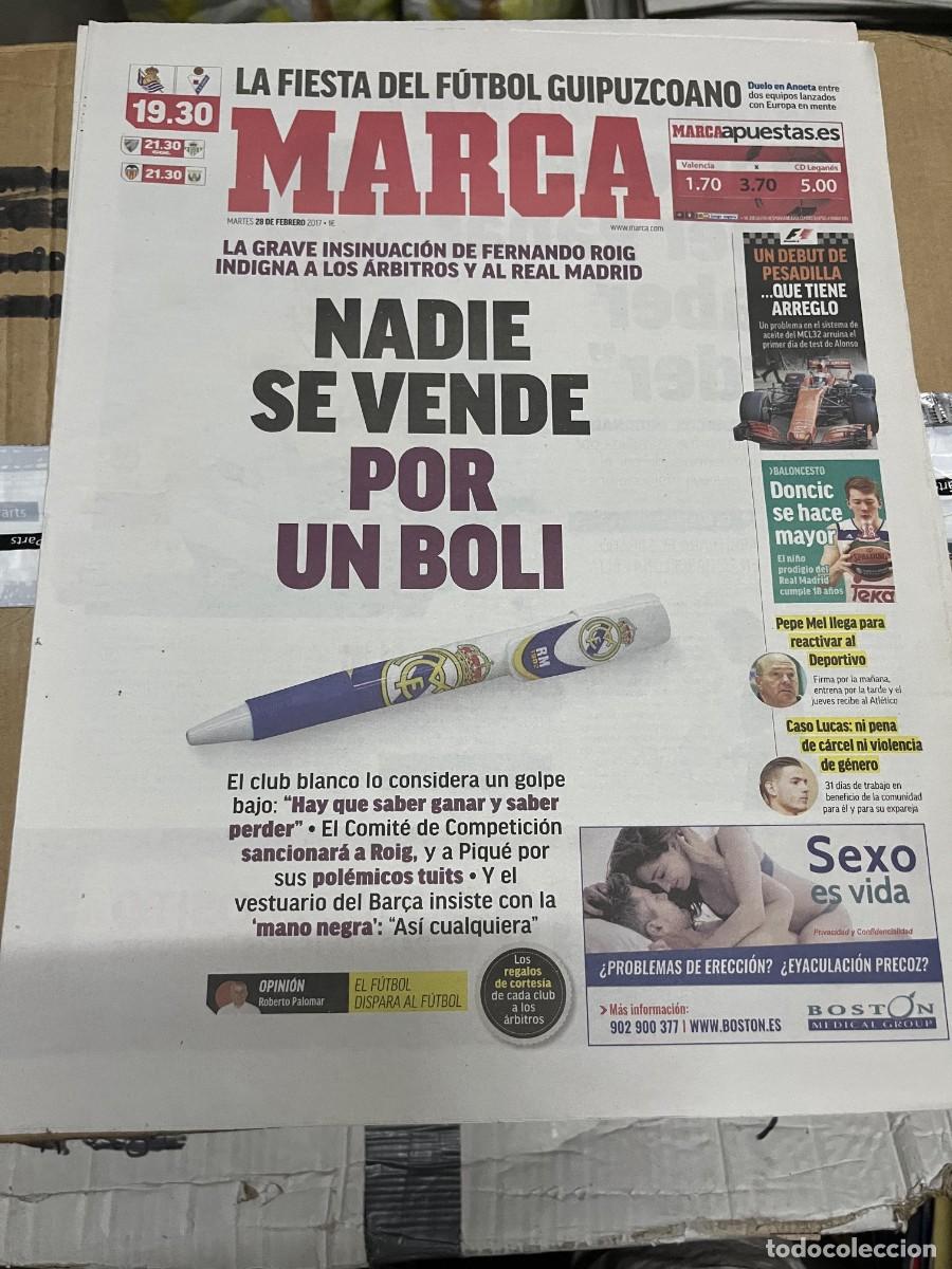 Coleccionismo deportivo: MARCA (28-2-2017) FERNANDO ROIG REAL SOCIEDAD EIBAR FORMULA 1 DONCIC PEPE MEL