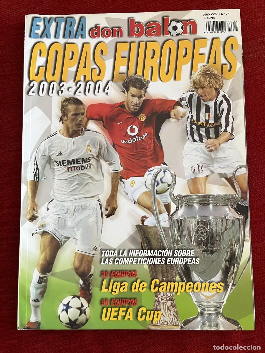 Coleccionismo deportivo: REVISTA DON BALON # 71 GUIA EXTRA COPAS EUROPEAS 2003 2004 LIGA DE CAMPEONES UEFA CUP