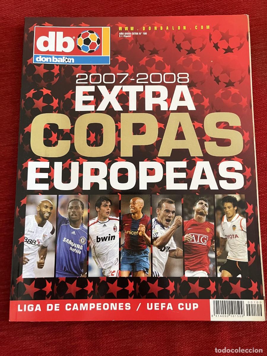 Coleccionismo deportivo: REVISTA DON BALON DB # 100 GUIA EXTRA COPAS EUROPEAS 2007 2008 LIGA DE CAMPEONES UEFA CUP