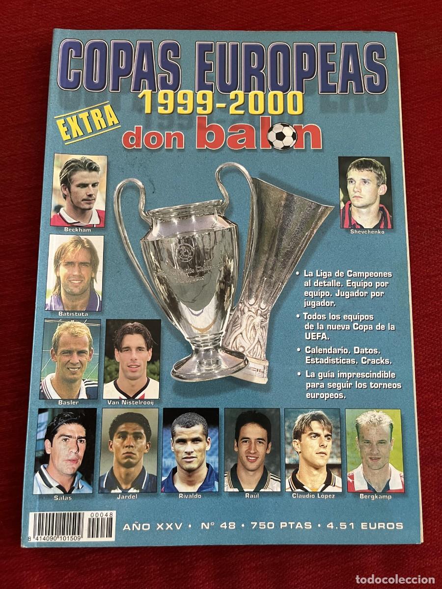 Coleccionismo deportivo: REVISTA DON BALON DB # 48 GUIA EXTRA COPAS EUROPEAS LIGA DE CAMPEONES UEFA CUP 99 00 1999 2000