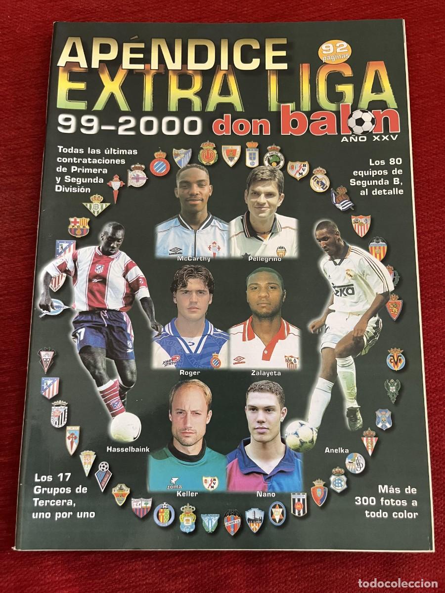 Coleccionismo deportivo: REVISTA DON BALON DB APENDICE GUIA EXTRA LIGA 99 00 1999 2000 TODOS LOS EQUIPOS