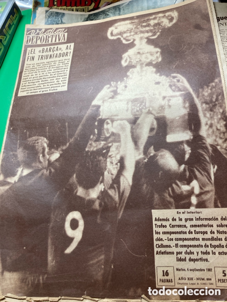 Coleccionismo deportivo: Vida Deportiva 1962 Carranza Bar&ccedil;a Zaragoza