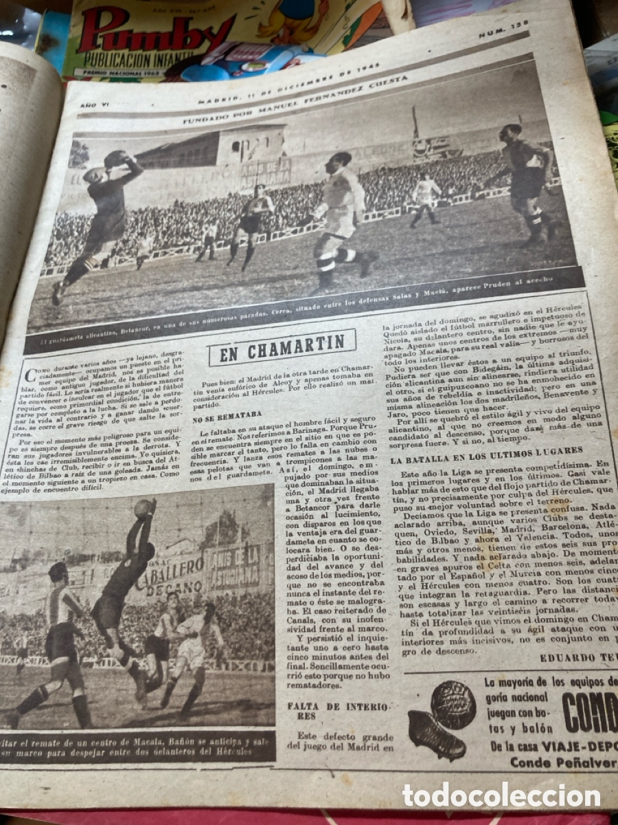 Coleccionismo deportivo: Marca 1945 Real Madrid Hercules - Foto 3