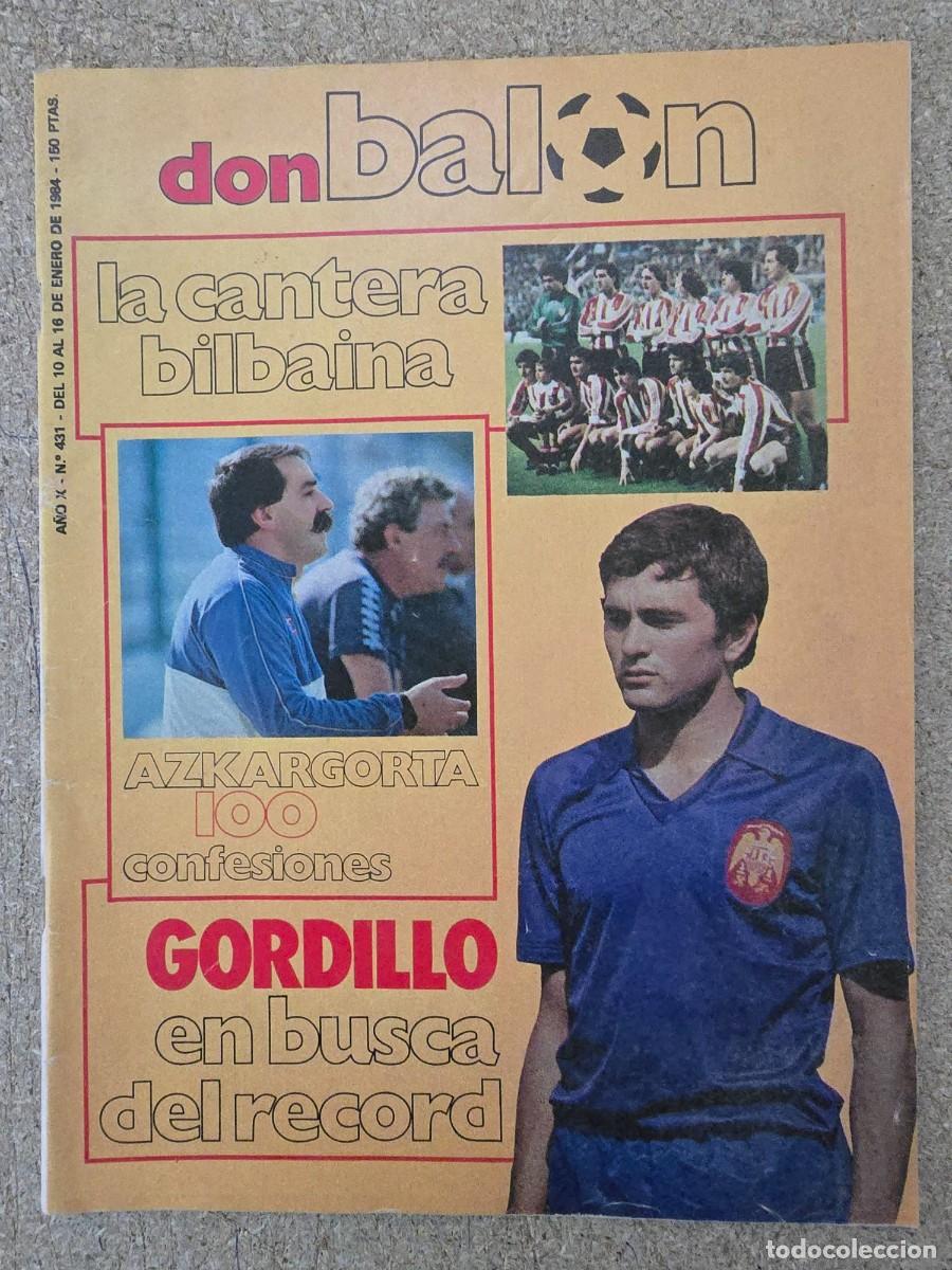 Coleccionismo deportivo: Don Balon 431.Agosto 1984.Cantera Bilbaina