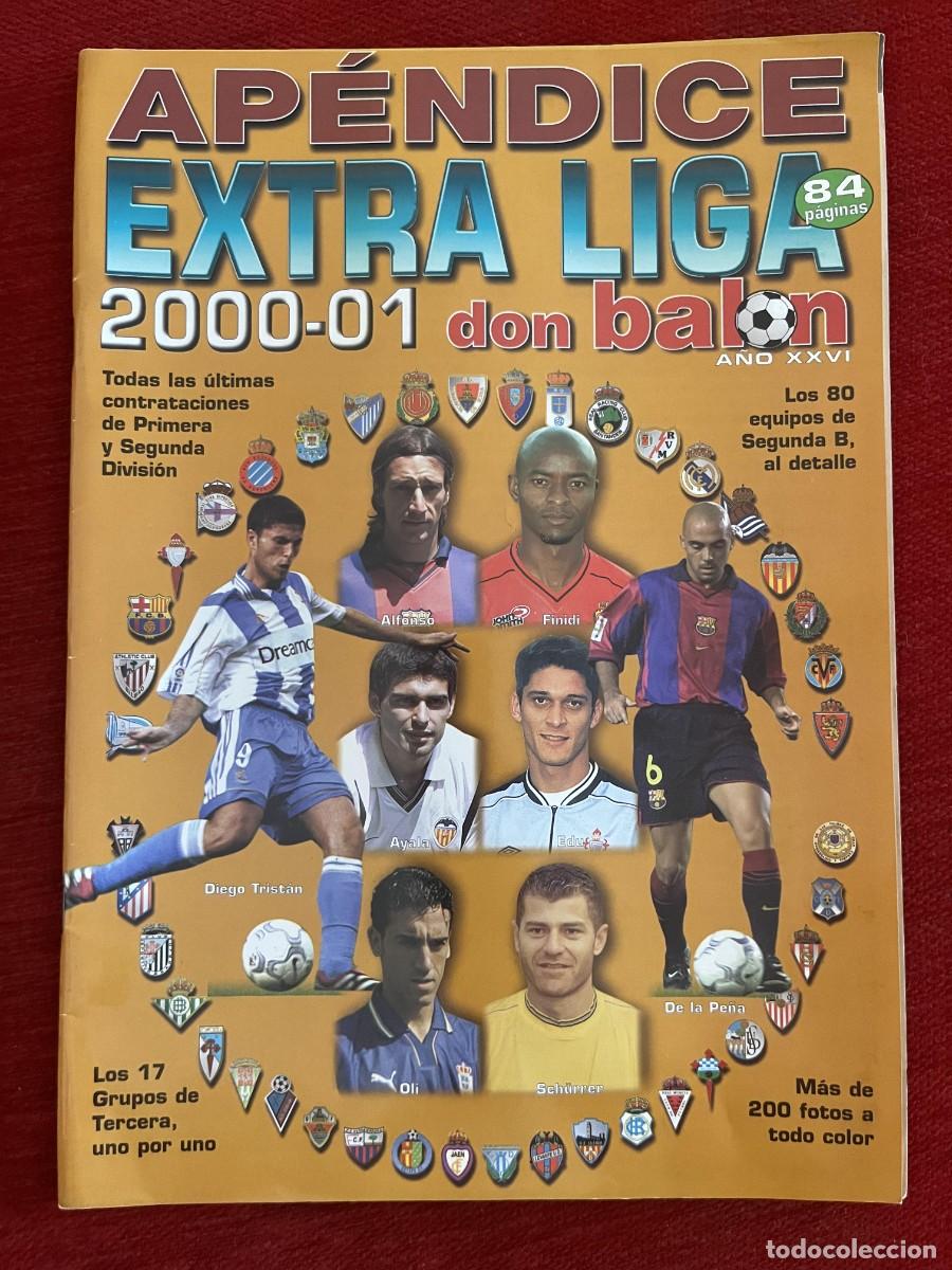 Coleccionismo deportivo: REVISTA DON BALON APENDICE GUIA EXTRA LIGA 00 01 2000 2001
