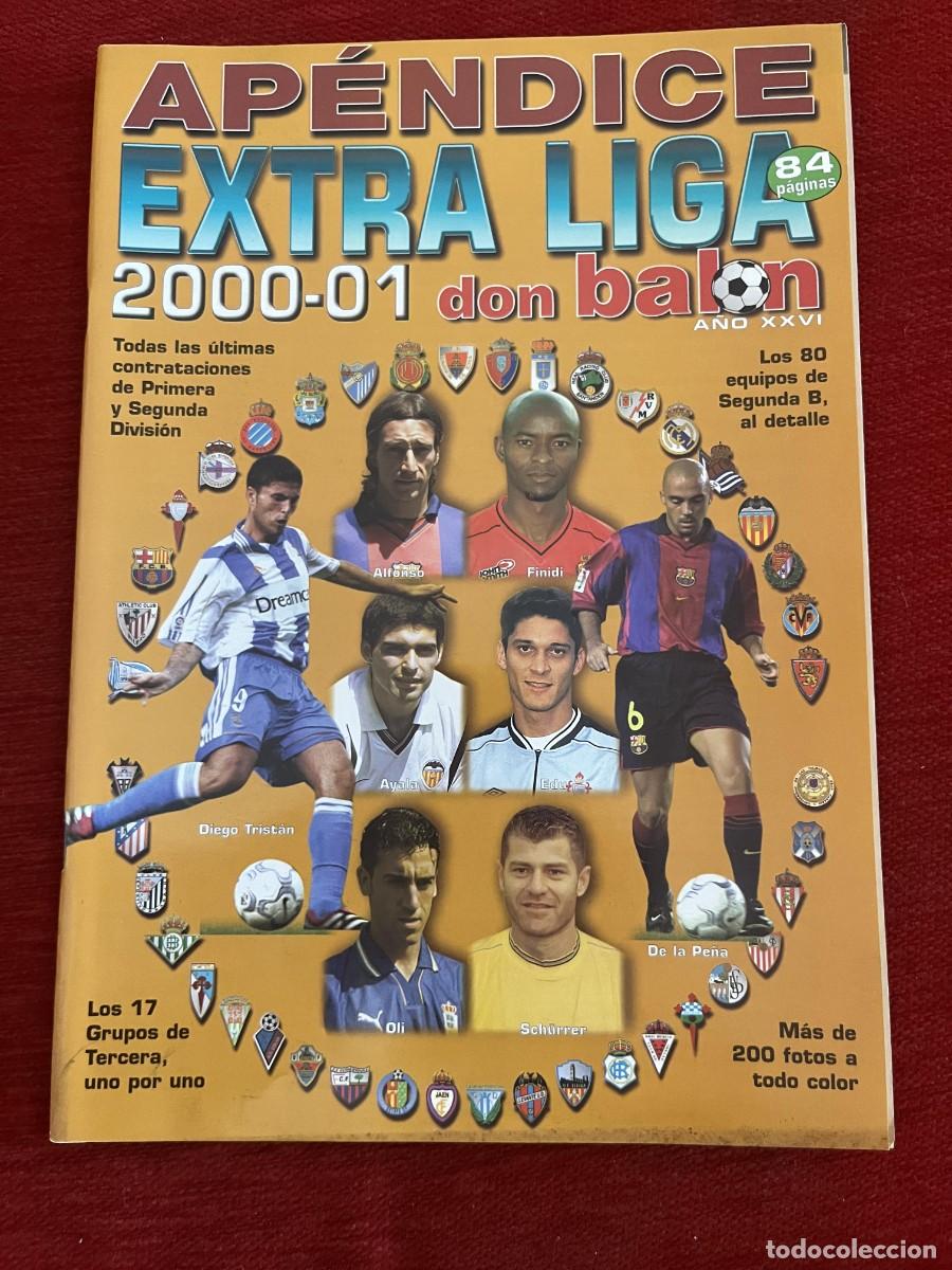 Coleccionismo deportivo: REVISTA DON BALON APENDICE GUIA EXTRA LIGA 00 01 2000 2001 TODOS LOS EQUIPOS Y JUGADORES