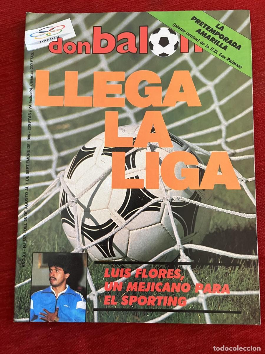 Coleccionismo deportivo: REVISTA DON BALON # 567 (1-9-1986) FERENC KOVACS POSTER PLANTILLA LAS PALMAS