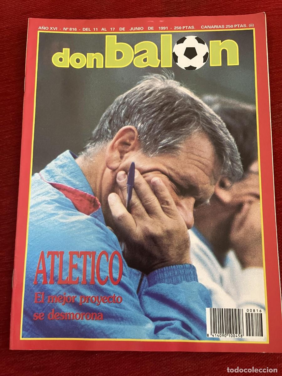 Coleccionismo deportivo: REVISTA DON BALON # 816 (17-6-1991) BANGO ATLETICO MADRID POSTER LAUDRUP