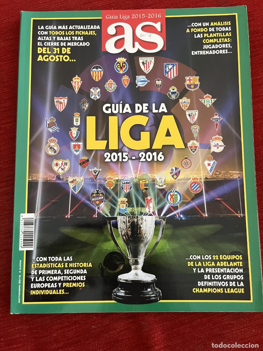 Coleccionismo deportivo: AS ESPECIAL EXTRA GUIA DE LA LIGA 15 16 2015 2016 MESSI RONALDO TODOS LOS JUGADORES Y EQUIPOS