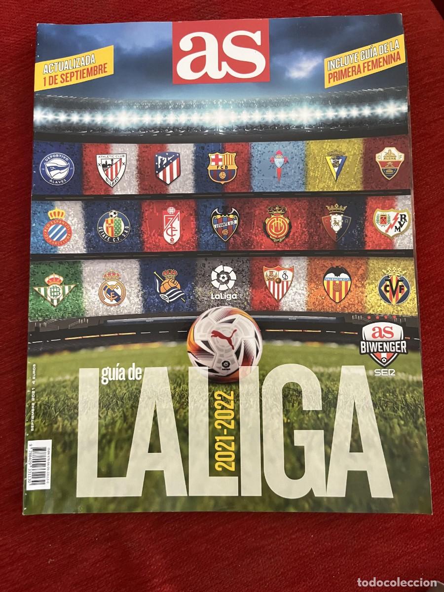 Coleccionismo deportivo: AS ESPECIAL EXTRA GUIA DE LA LIGA 21 22 2021 2022 MESSI RONALDO TODOS LOS JUGADORES Y EQUIPOS