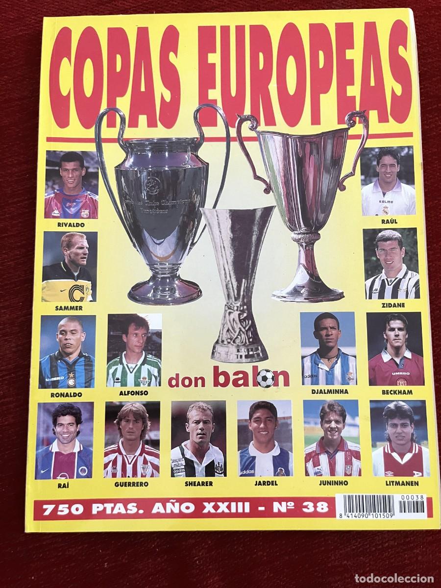 Coleccionismo deportivo: DON BALON # 38 COPAS EUROPAS TEMPORADA 97 98 1997 1998 REAL MADRID JUVENTUS UEFA RECOPA