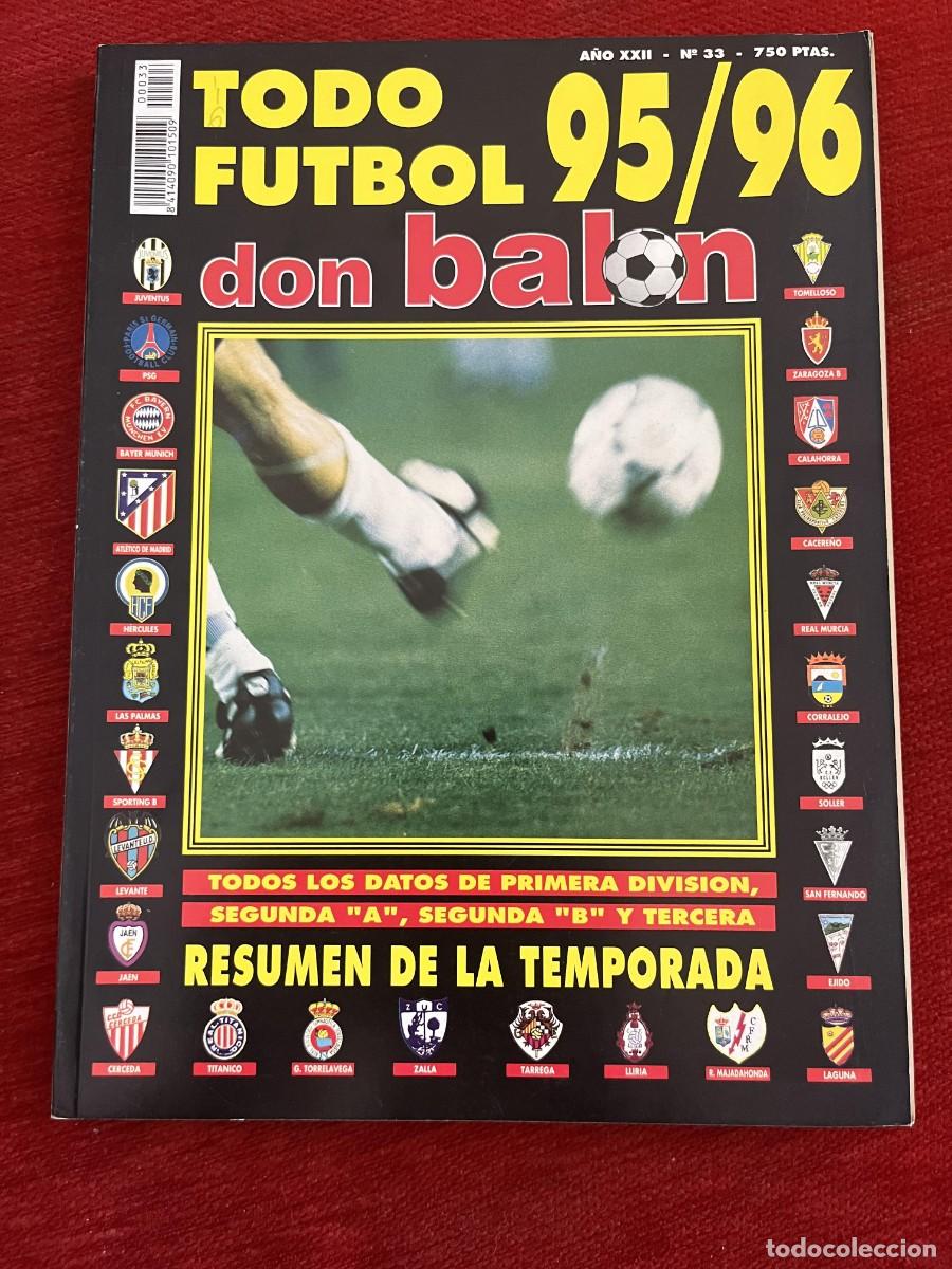 Coleccionismo deportivo: REVISTA TODO FUTBOL DON BALON # 33 GUIA EXTRA ESPECIAL LIGA TEMPORADA 95 96 1995 1996