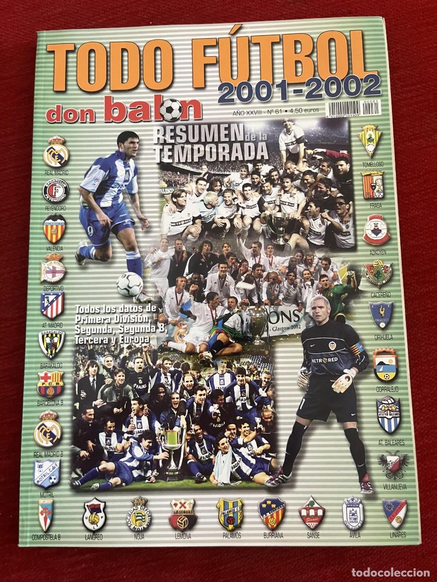 Coleccionismo deportivo: REVISTA TODO FUTBOL DON BALON # 61 GUIA EXTRA ESPECIAL LIGA TEMPORADA 01 02 2001 2002