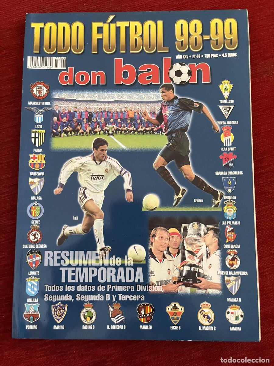 Coleccionismo deportivo: REVISTA TODO FUTBOL DON BALON # 46 GUIA EXTRA ESPECIAL LIGA TEMPORADA 98 99 1998 1999