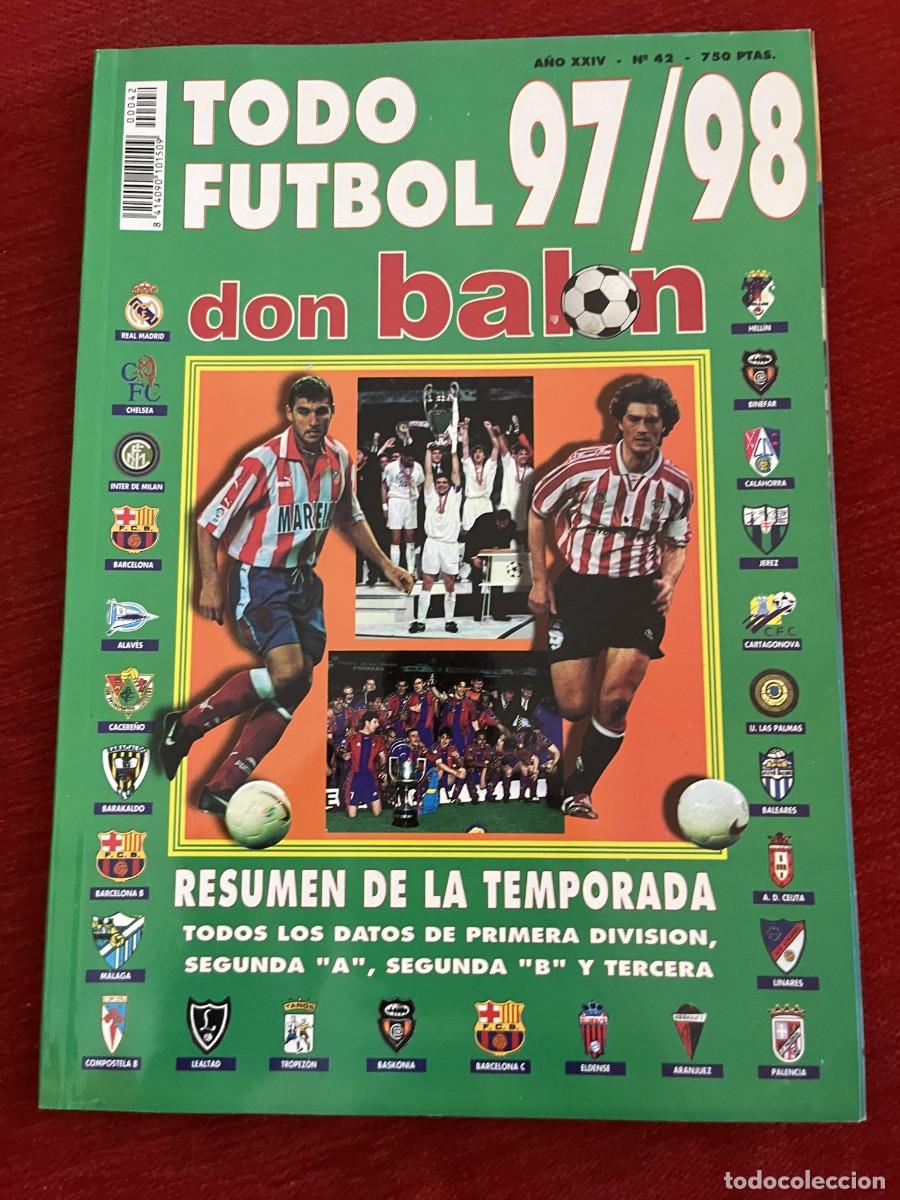 Coleccionismo deportivo: REVISTA TODO FUTBOL DON BALON # 42 GUIA EXTRA ESPECIAL LIGA TEMPORADA 97 98 1997 1998