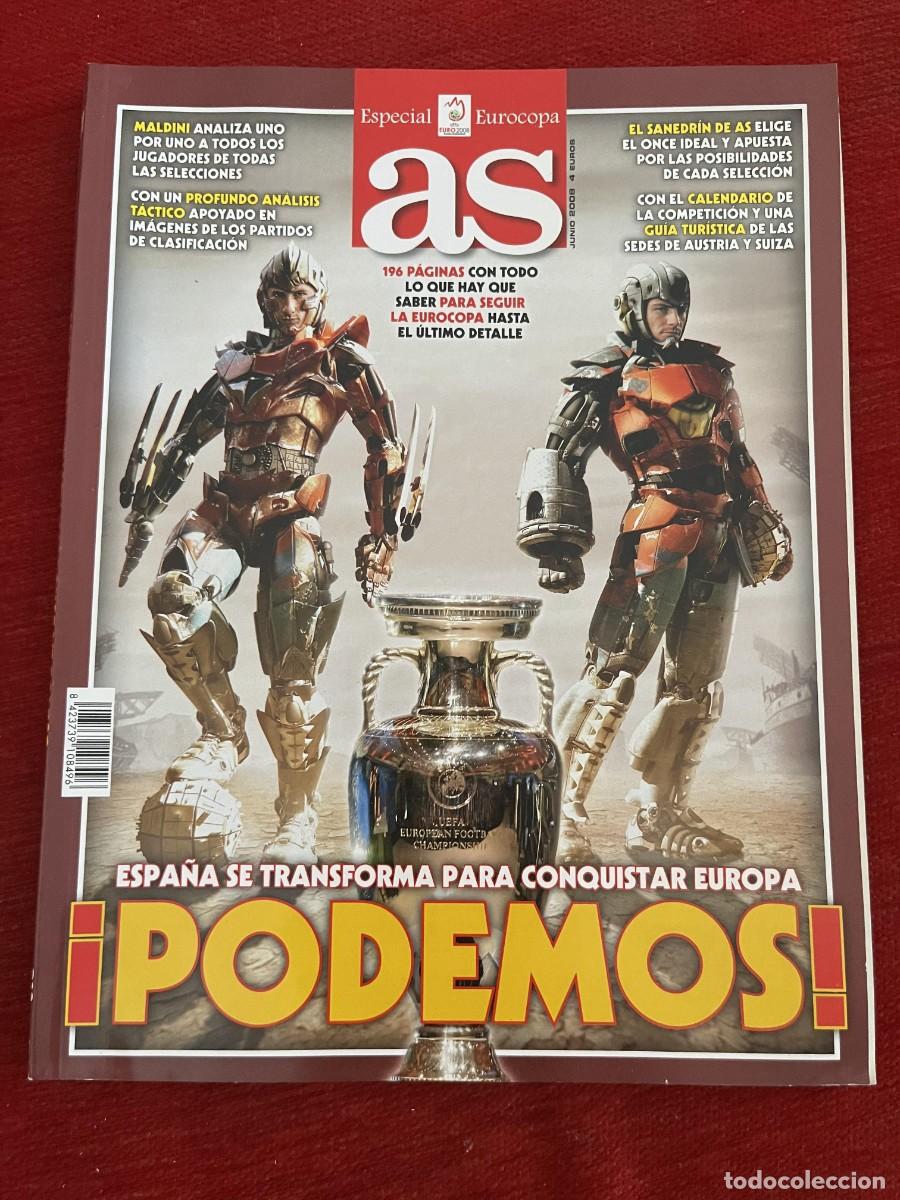 Coleccionismo deportivo: AS ESPECIAL GUIA EXTRA EUROCOPA EURO AUSTRIA SUIZA 2008 ESPA&Ntilde;A SELECCION ESPA&Ntilde;OLA