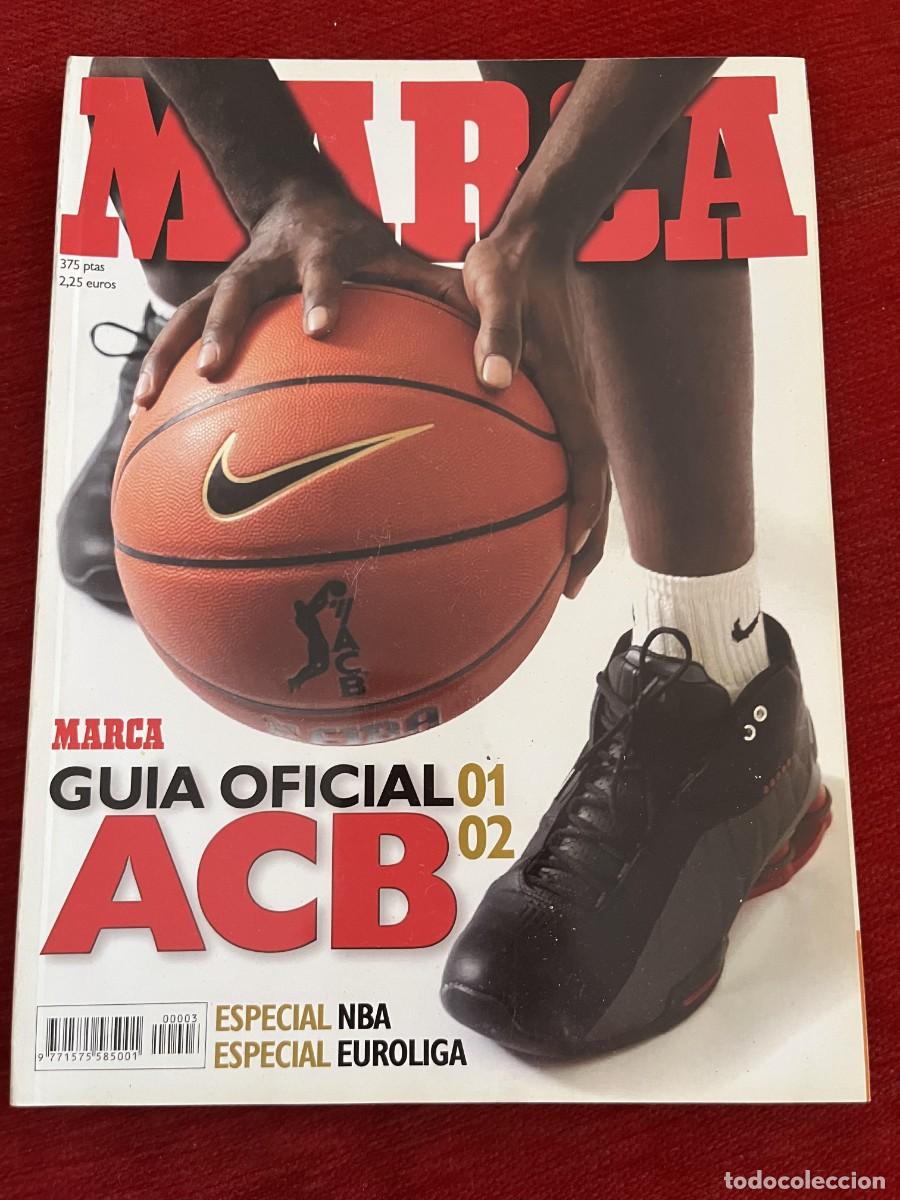 Coleccionismo deportivo: REVISTA MARCA GUIA EXTRA ESPECIAL OFICIAL ACB BALONCESTO 01 02 2001 2002 NBA EUROLIGA