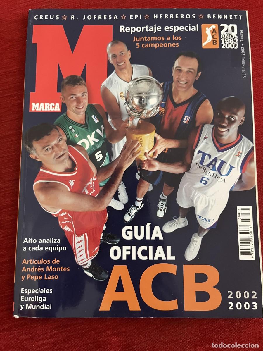 Coleccionismo deportivo: REVISTA MARCA GUIA EXTRA ESPECIAL OFICIAL ACB BALONCESTO 02 03 2002 2003