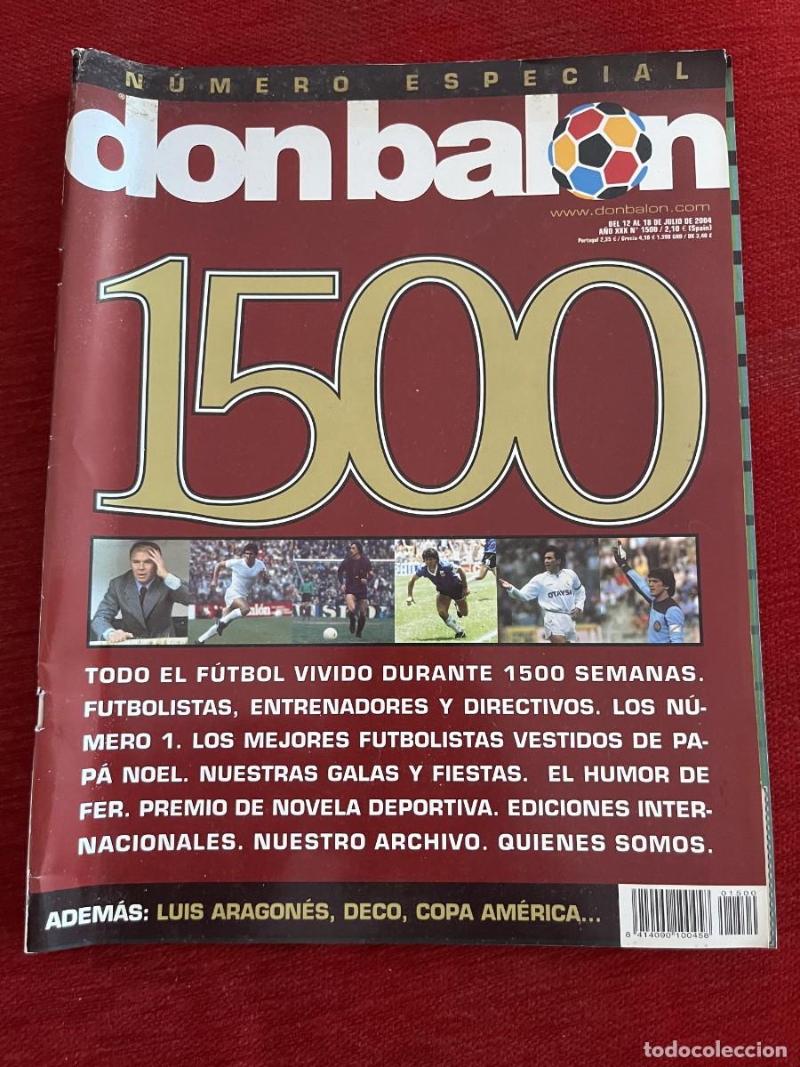 Coleccionismo deportivo: REVISTA DON BALON # 1500 (12-18 JULIO 2004) NUMERO ESPECIAL POSTER SAMUEL REAL MADRID