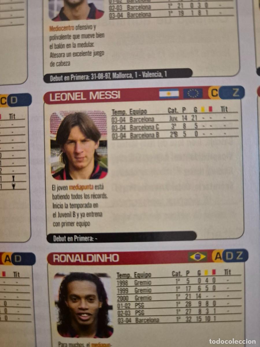 Collectionnisme sportif: MESSI ROOKIE, DON BAL&Oacute;N EXTRA LIGA 2004 2005. EXTRA N&ordm; 75. 3,90 EUROS. BUEN ESTADO.