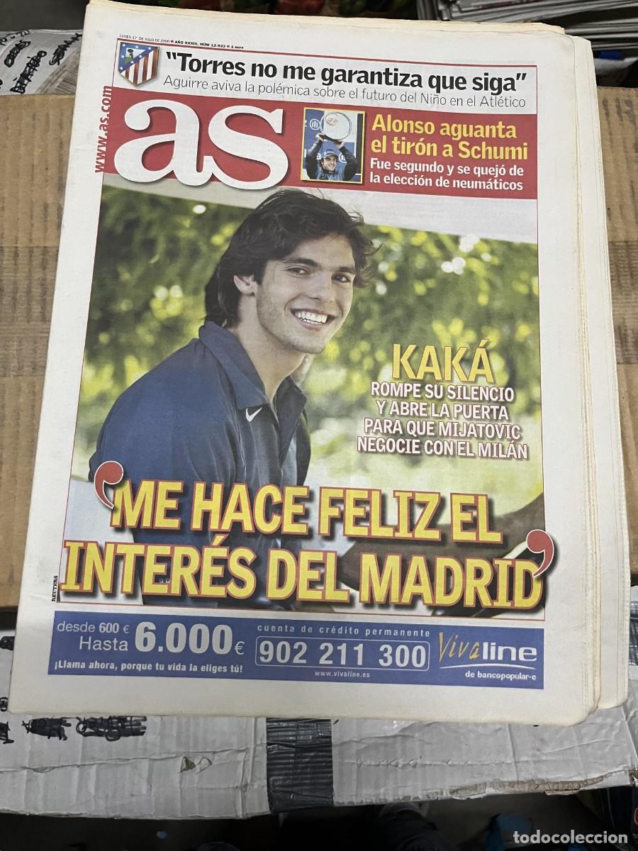 Colecionismo desportivo: AS (17-7-2006) KAKA POSIBLE FICHAJE REAL MADRID FERNANDO TORRES ATLETICO AGUERO