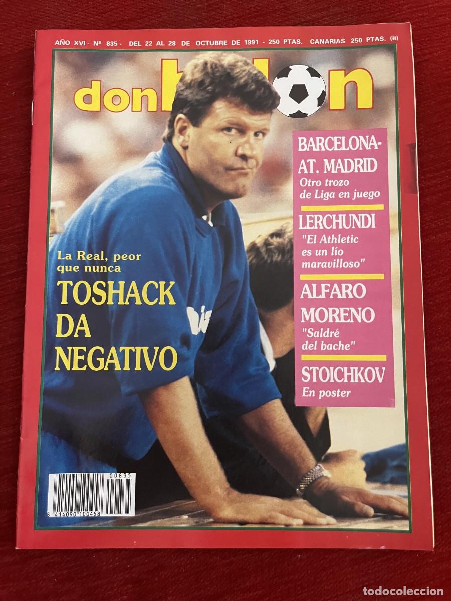 Colecionismo desportivo: REVISTA DON BALON # 835 (28-10-1991) TOSHACK LERCHUNDI HRISTO STOICHKOV POSTER
