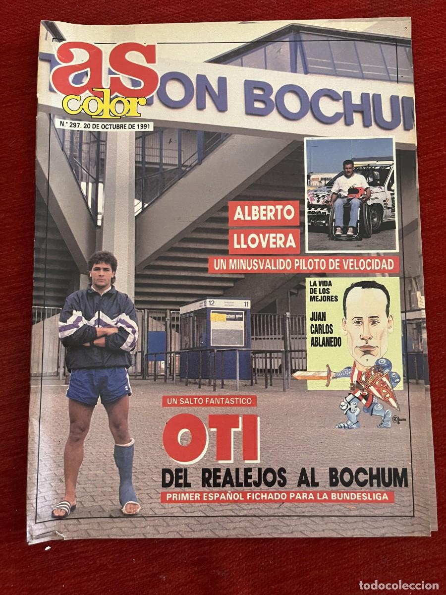 Coleccionismo deportivo: AS COLOR # 297 (20-10-1991) ALBERTO LLOVERA OTI CHUCHO SOLANA VI&Ntilde;ALS LA VIDA DE LOS MEJORES ABLANEDO